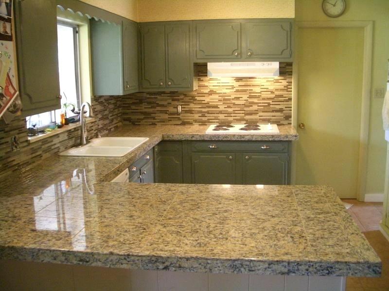 Ceramic Tile Look Wallpaper - Granite Tiles For Kitchen , HD Wallpaper & Backgrounds