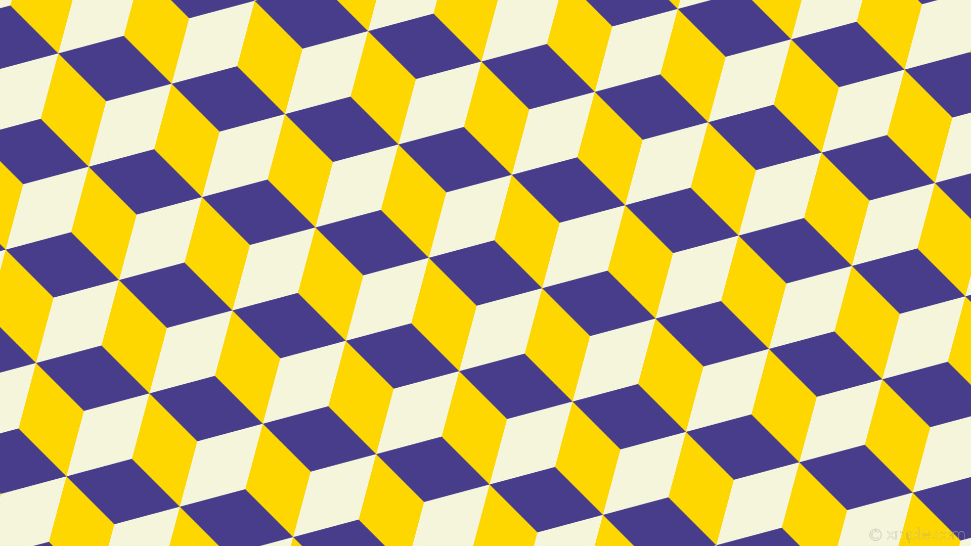 Wallpaper 3d Cubes Purple White Yellow Dark Slate Blue - Purple Gold And White , HD Wallpaper & Backgrounds