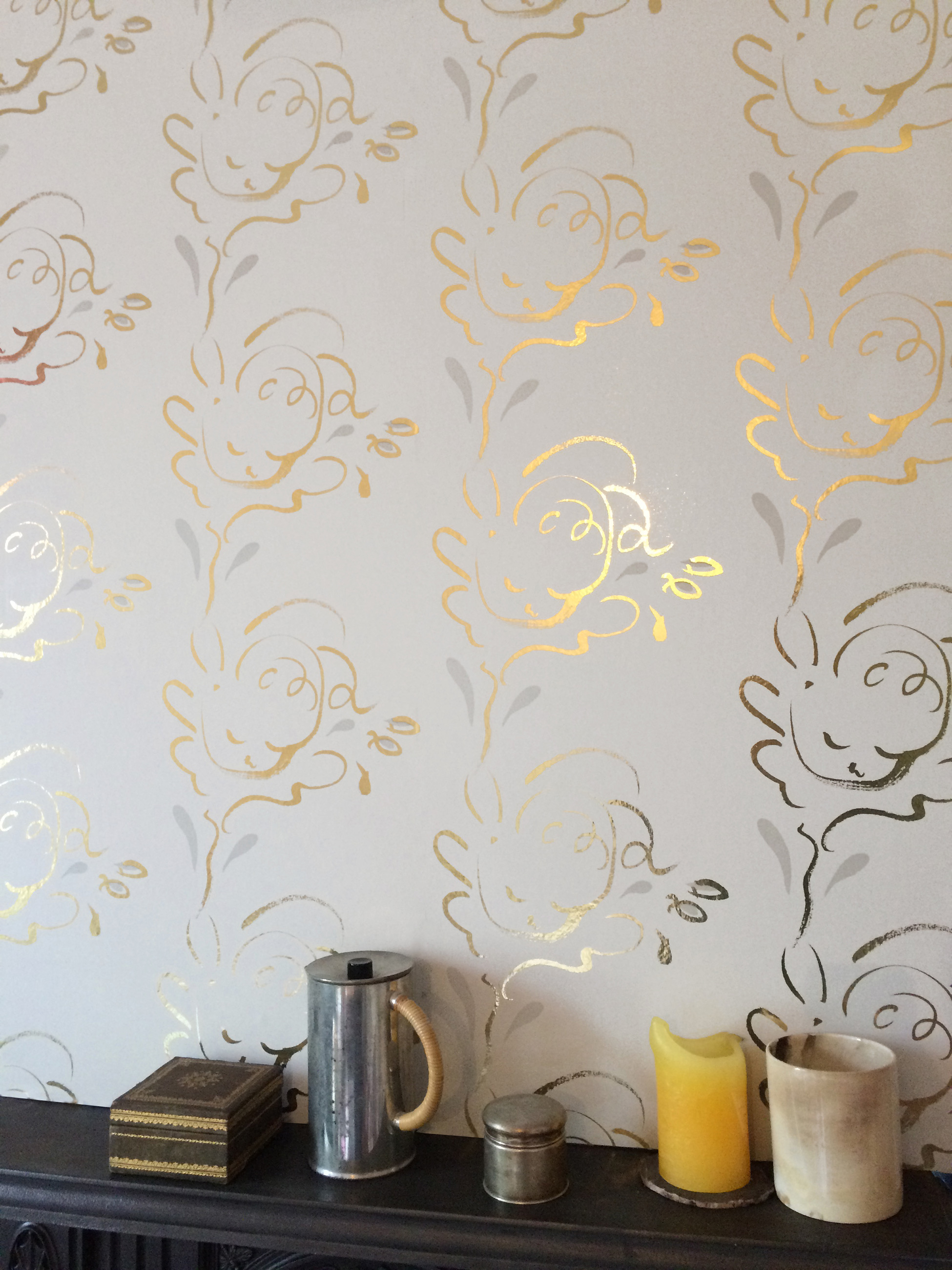 Seraph Gold French Grey Wallpaper - Wall , HD Wallpaper & Backgrounds