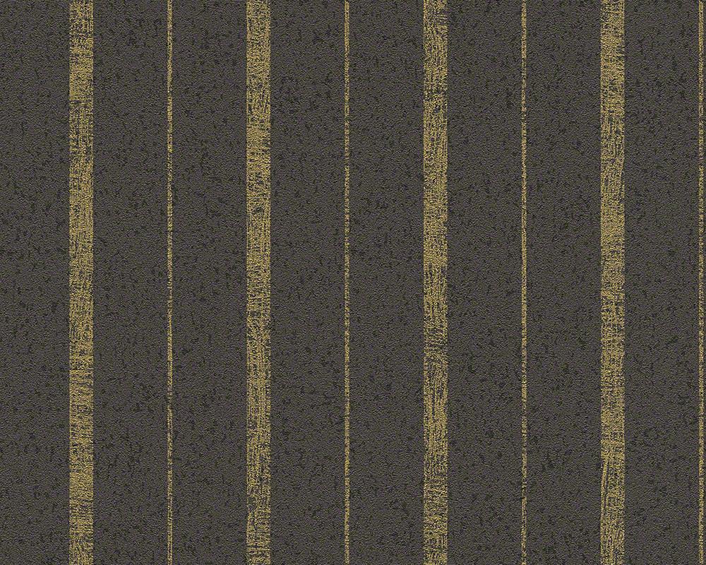 Modern Stripes Wallpaper In Brown And Gold Design By - Darkness , HD Wallpaper & Backgrounds