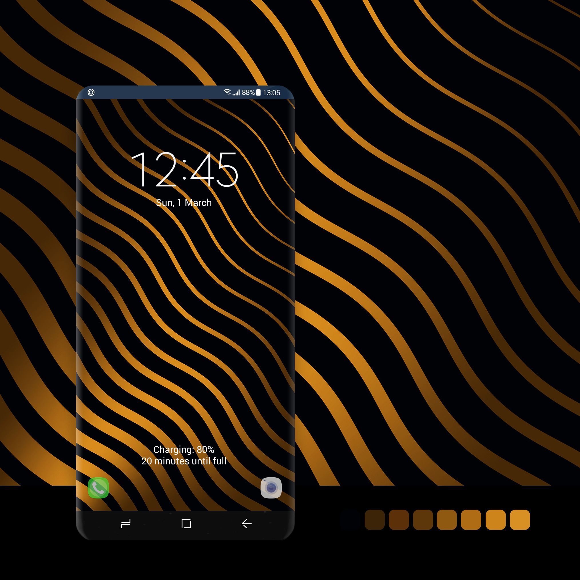 Android Dark Gold , HD Wallpaper & Backgrounds