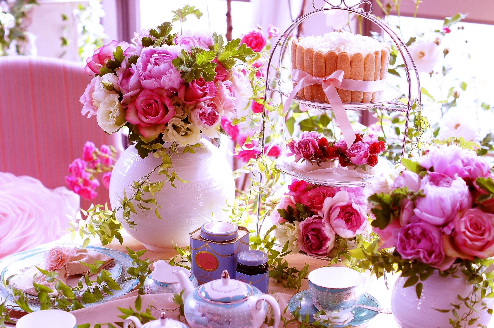Spring Tea Time , HD Wallpaper & Backgrounds