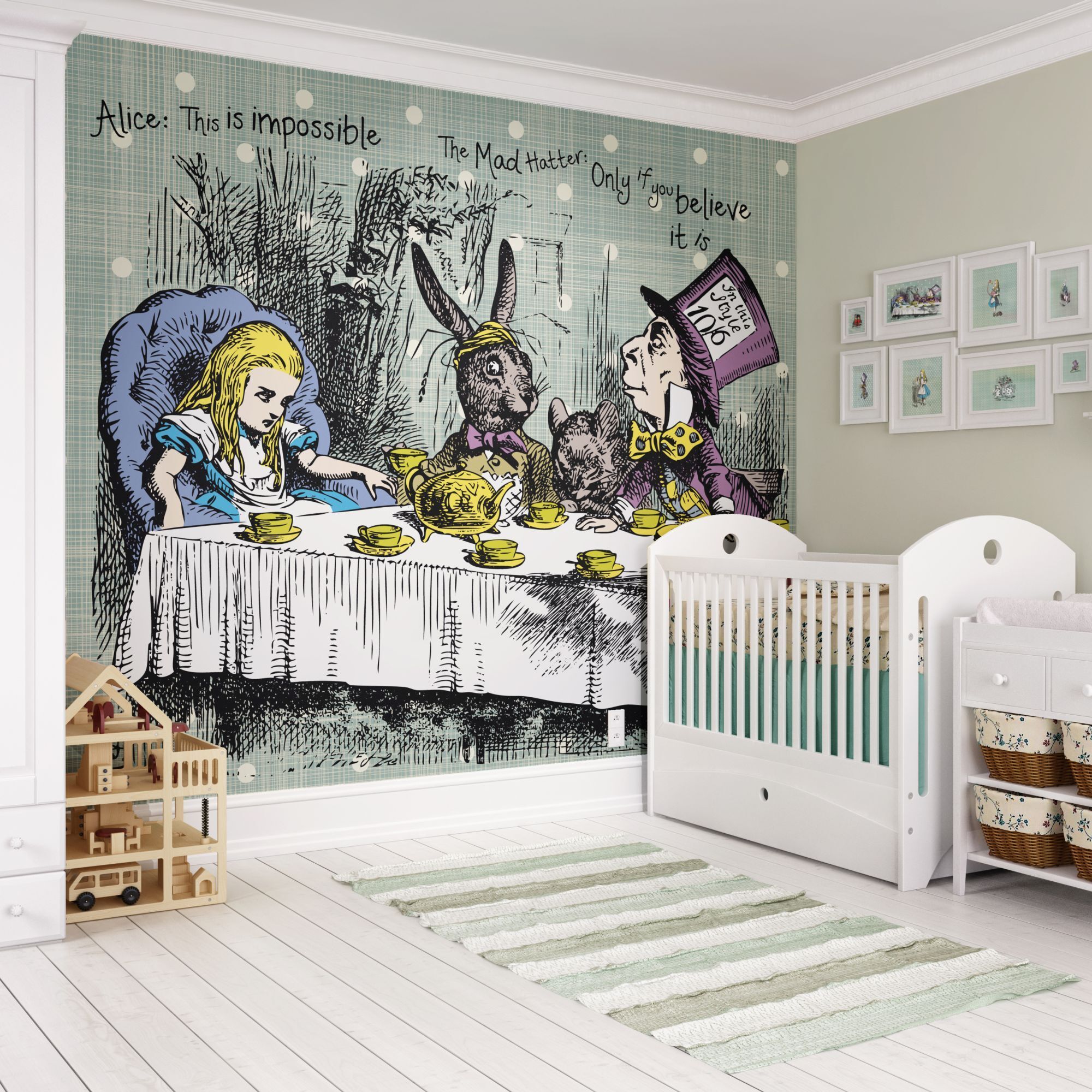 Tea Party Wall Mural, , Large - Tea Quotes Mad Hatter (#3271057) - HD