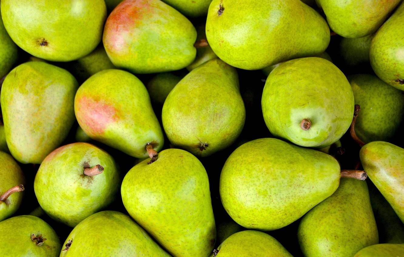 Photo Wallpaper Green, Fruit, Pear - Pear Fruit , HD Wallpaper & Backgrounds