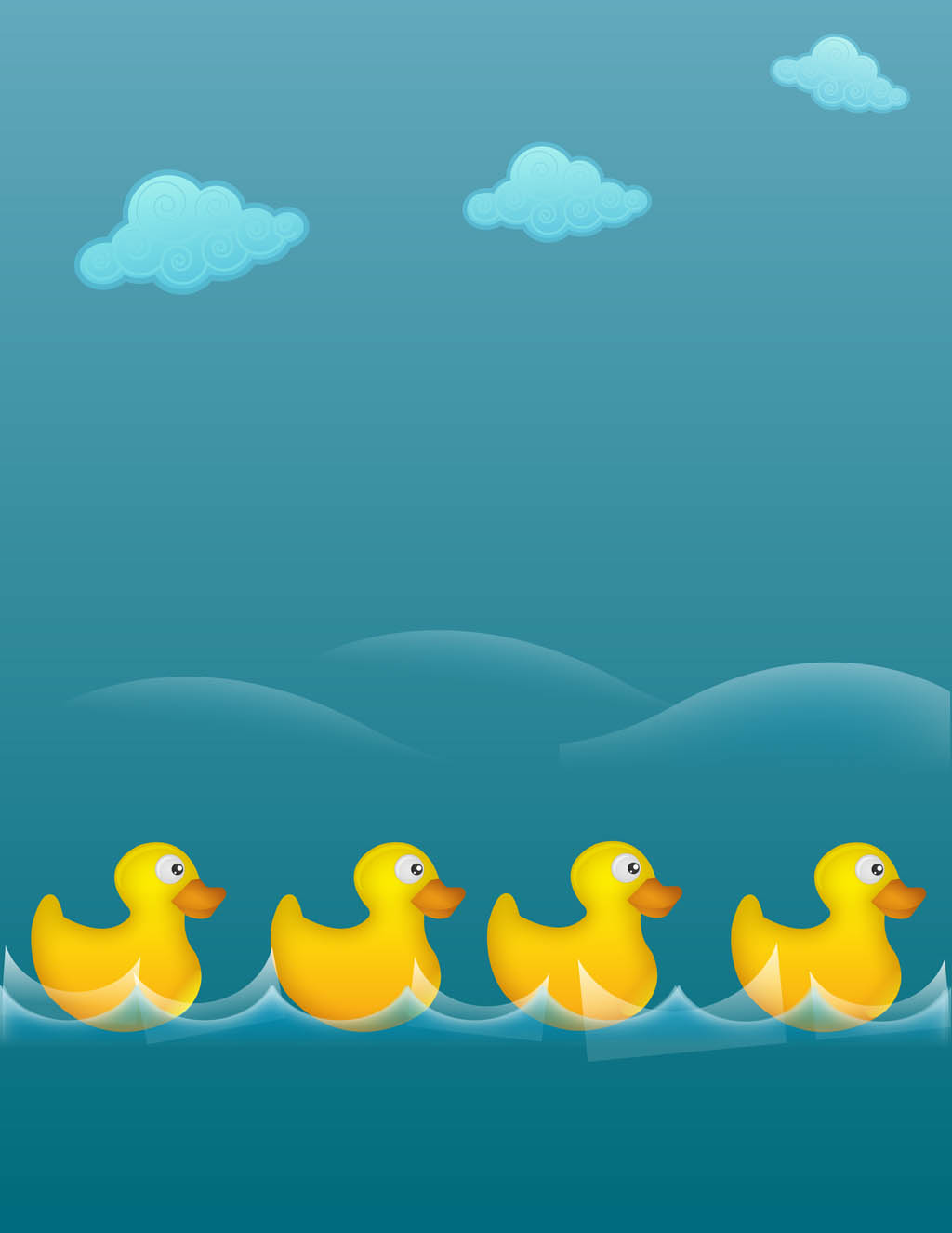 Free Duck Vectors - Rubber Duck Background Free , HD Wallpaper & Backgrounds