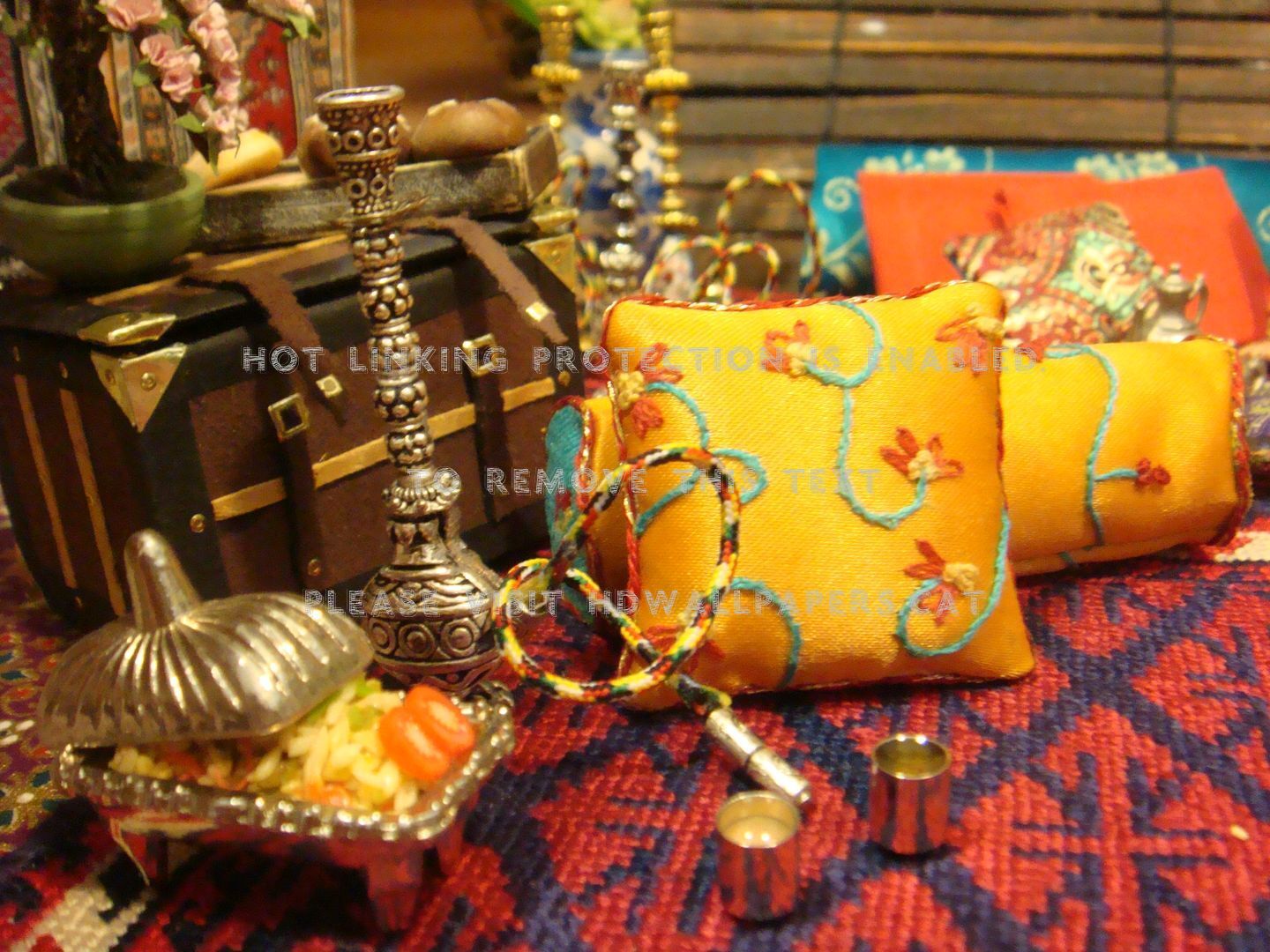 Ottoman Rest Room Chay Cool Gold Nargile - Handbag , HD Wallpaper & Backgrounds