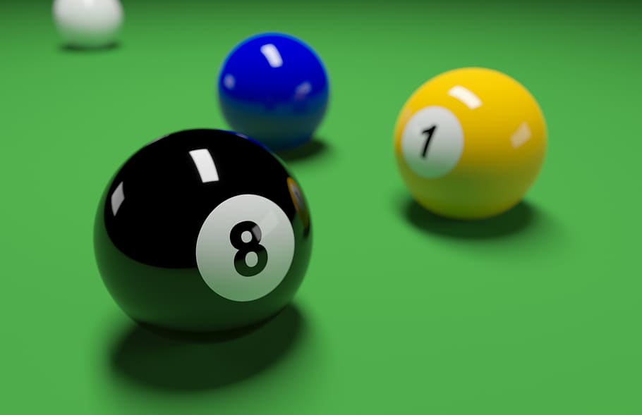 Eight-ball, 8 Ball, Pool, Billiard, Game, Snooker, - Billiard Ball , HD Wallpaper & Backgrounds