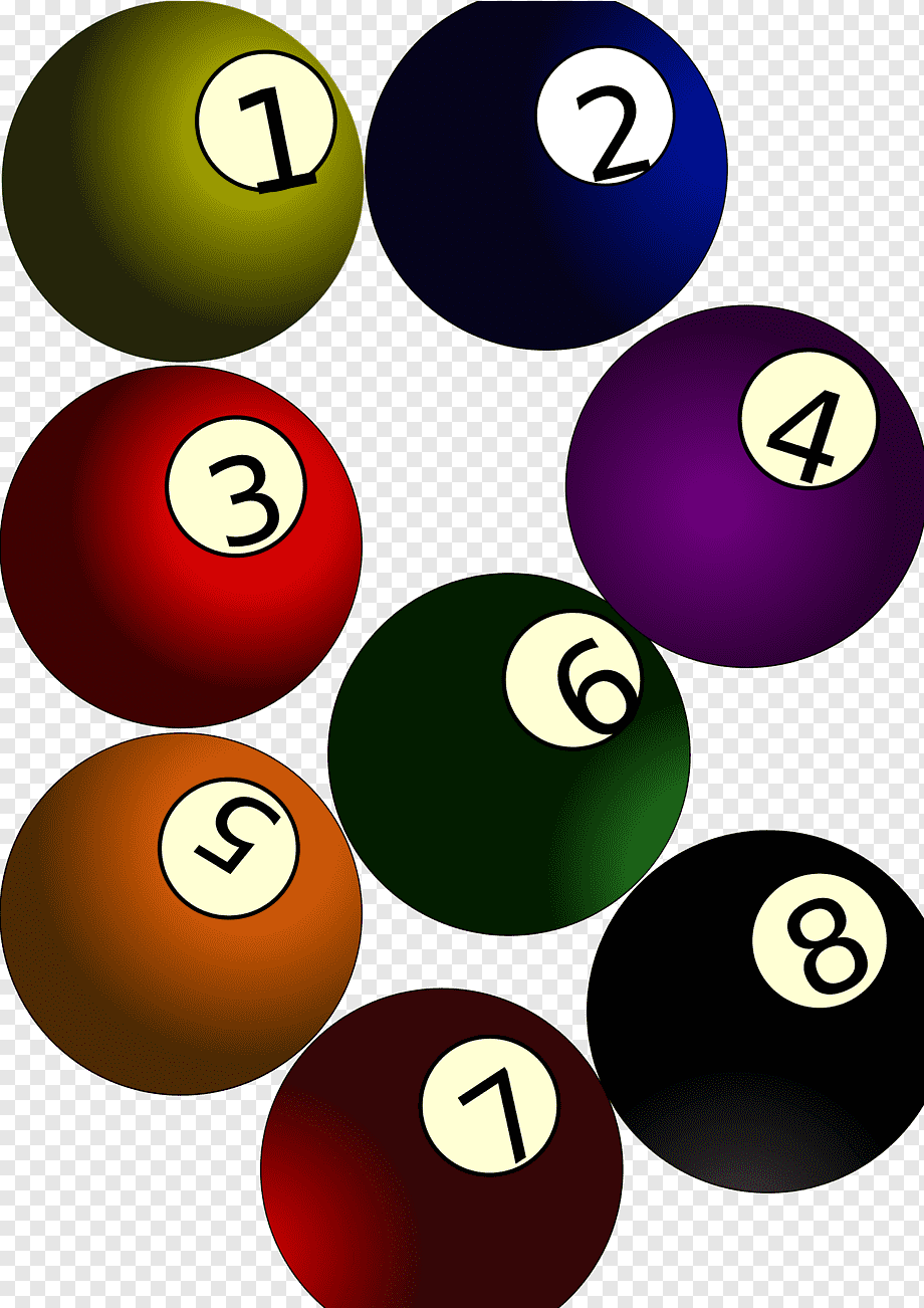 Billiard Balls Eight-ball Billiards, 8 Ball Pool, Game, - 8 Balls Clipart , HD Wallpaper & Backgrounds