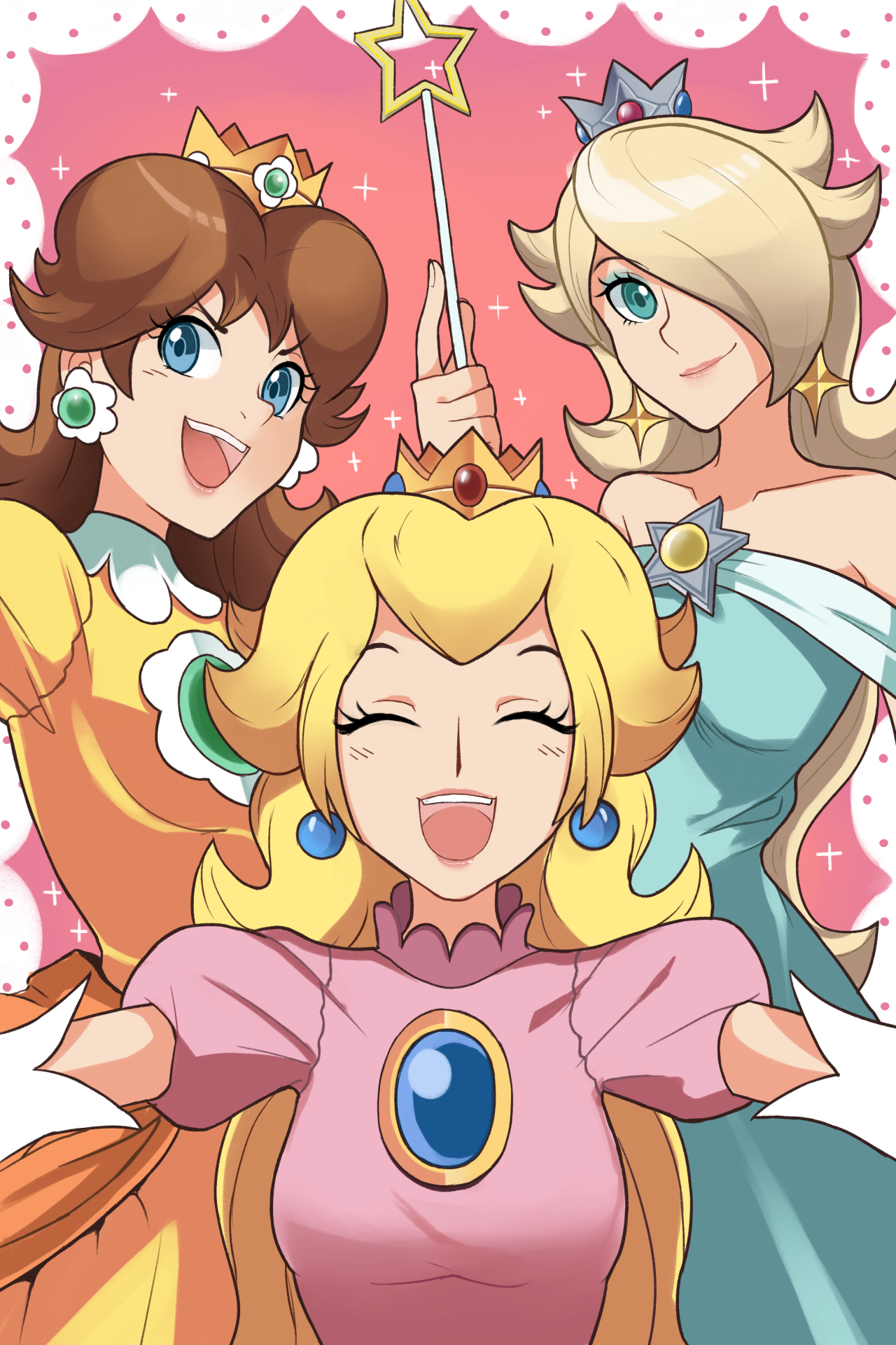 Princess Peach Daisy Y Rosalina - Daisy Peach Rosalina , HD Wallpaper & Backgrounds