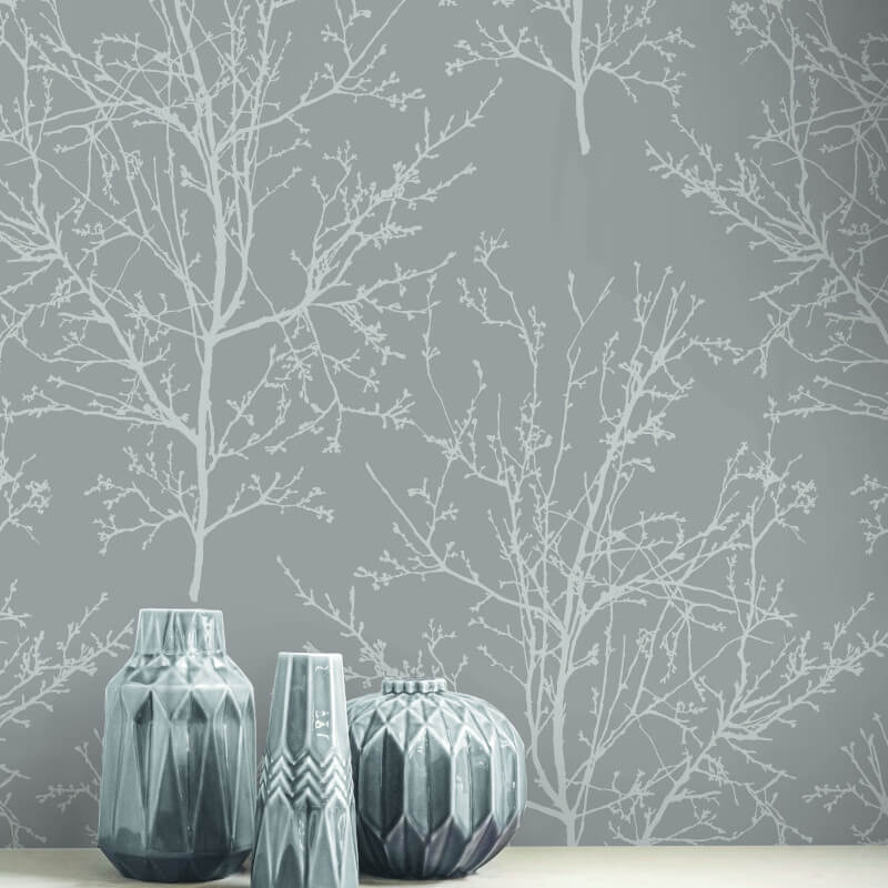 Pear Tree Bead Branches Silver Wallpaper - Motif , HD Wallpaper & Backgrounds