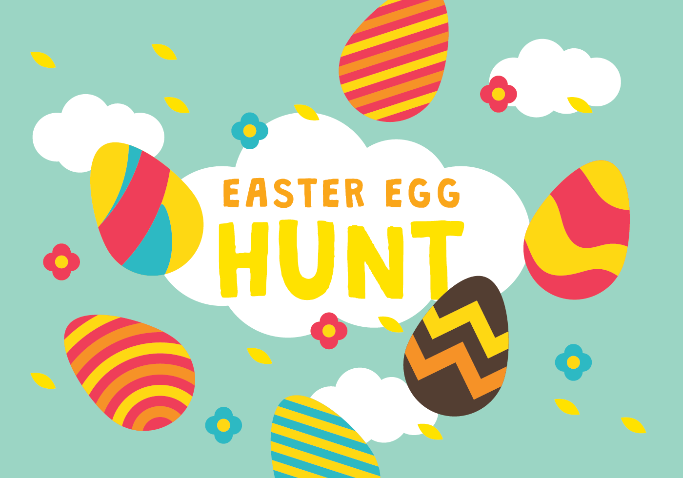 Easter Egg Hunt Wallpaper Vector - Easter Egg Hunt Graphic , HD Wallpaper & Backgrounds