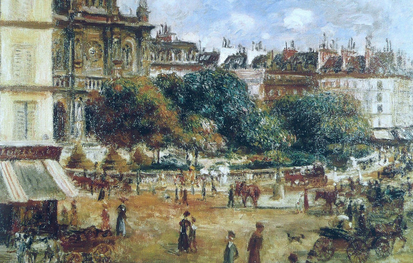 Photo Wallpaper Picture, The Urban Landscape, Pierre - Landscape Pierre Auguste Renoir , HD Wallpaper & Backgrounds