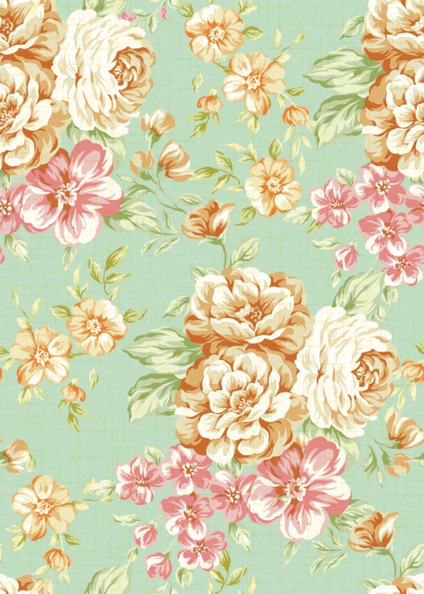 Vintage Floral Print Wallpaper Images Pictures Becuo - Vintage Floral Print Background , HD Wallpaper & Backgrounds