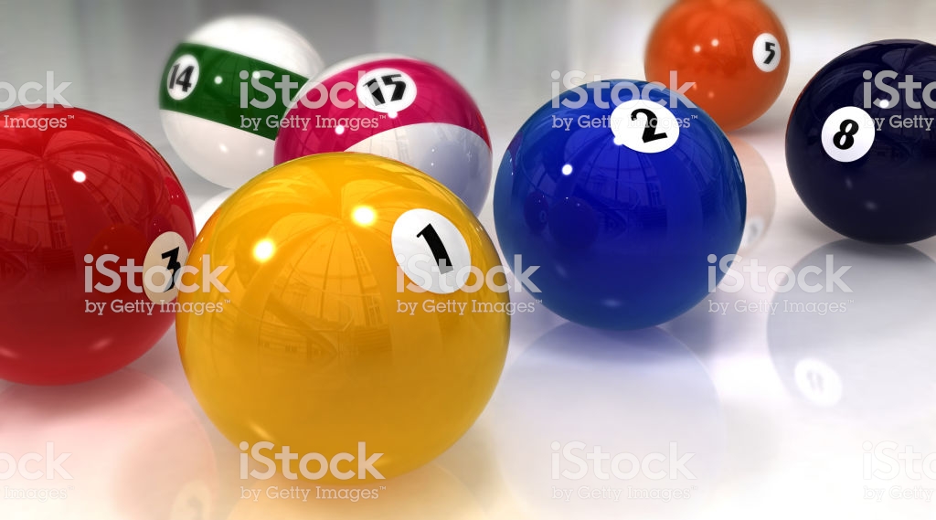 Beautiful Glossy Colorful Billiard Balls On A White - Ten-pin Bowling , HD Wallpaper & Backgrounds