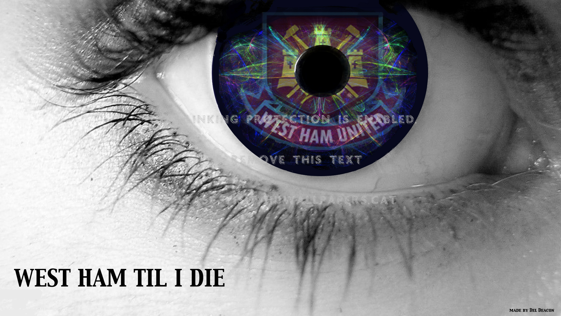 West Ham 7 Irons Coyi Westham Hammers - Surrealism Eye Photography , HD Wallpaper & Backgrounds
