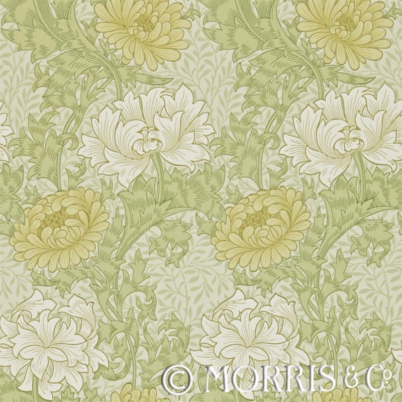 William Morris Wallpaper Chrysanthemum , HD Wallpaper & Backgrounds