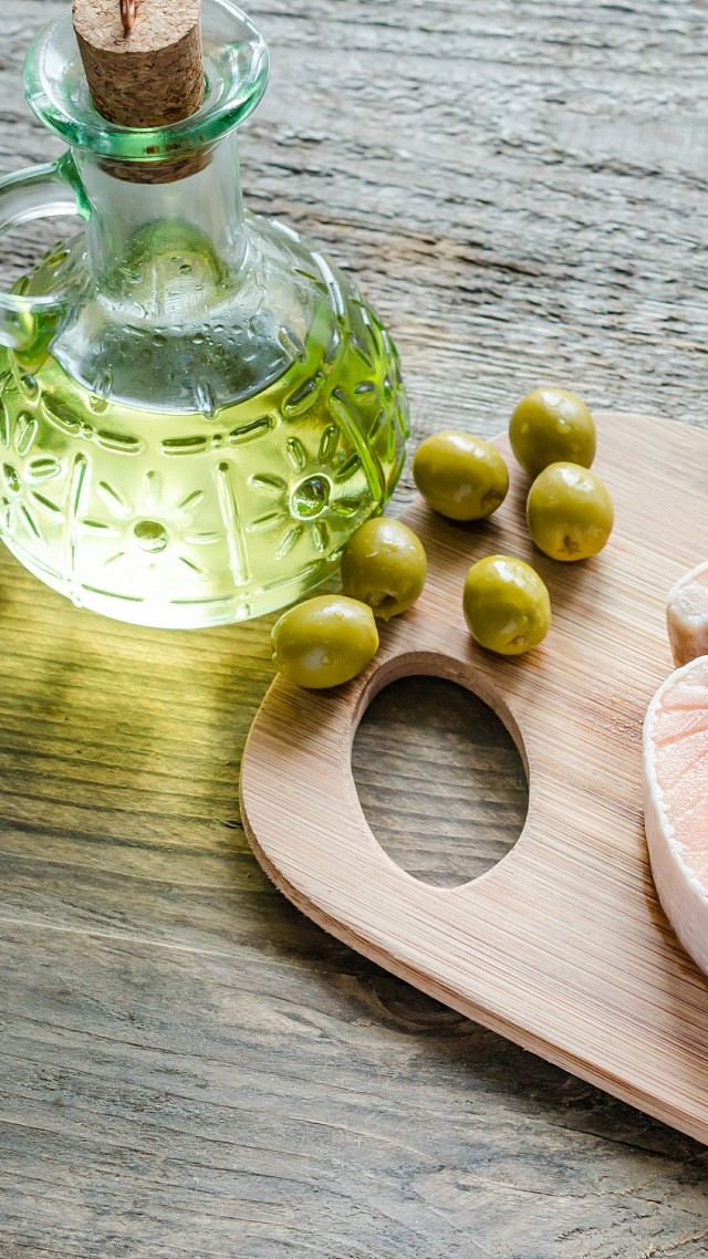 Olives Olive Oil Salmon Steak , HD Wallpaper & Backgrounds