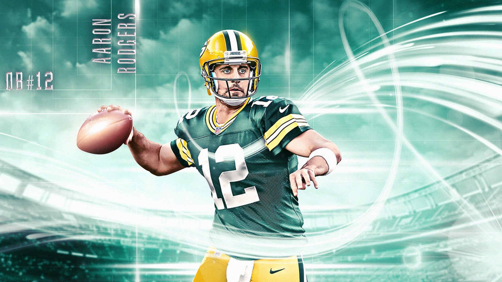 Aaron Rodgers For Pc Wallpaper With High-resolution - Aaron Rodgers Wallpaper Hd , HD Wallpaper & Backgrounds