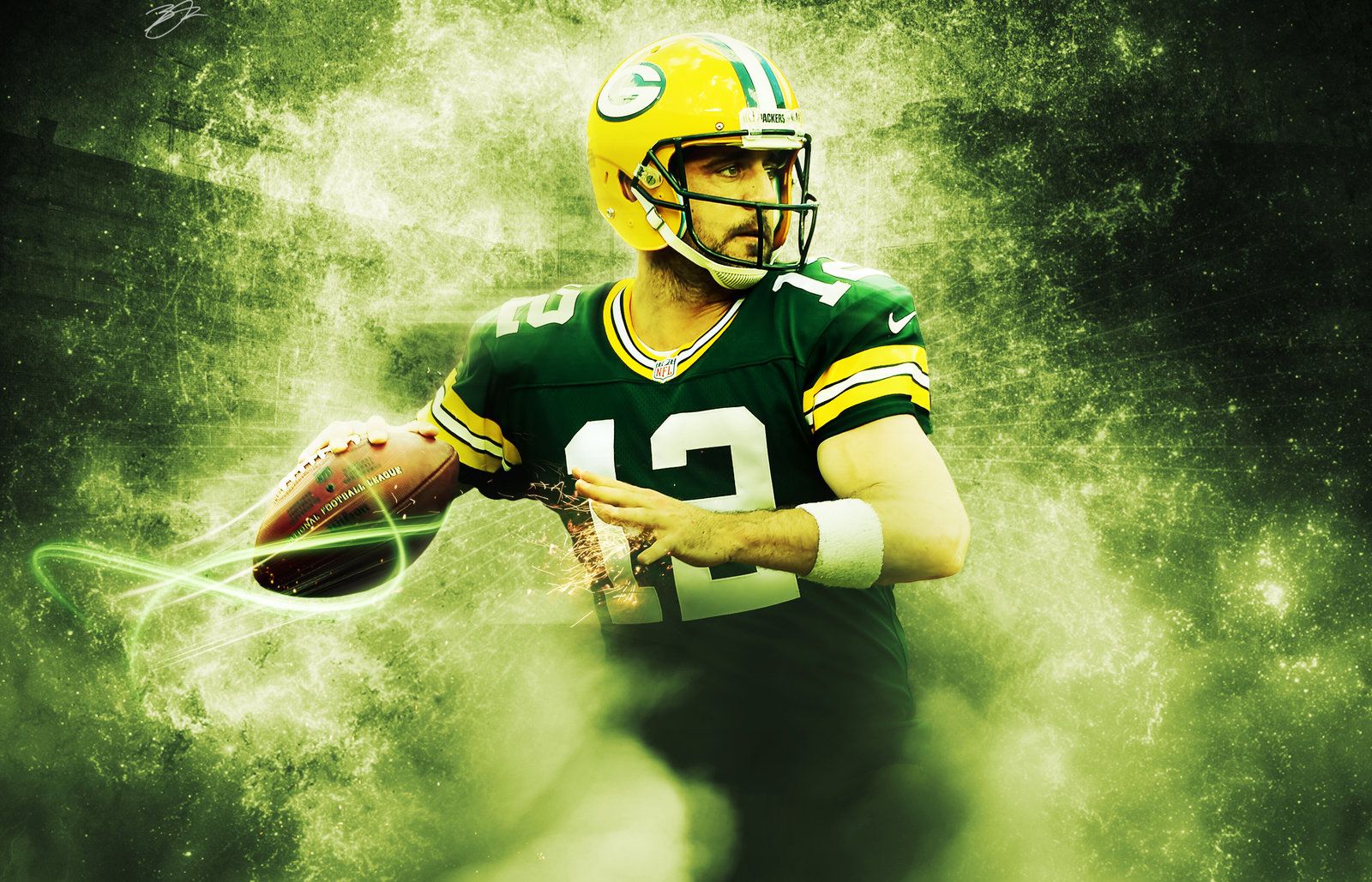 Aaron Rodgers Wallpaper Green Bay Packers , HD Wallpaper & Backgrounds
