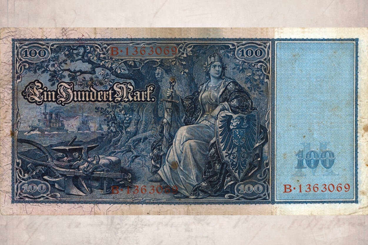 Livingwalls Photo Wallpaper One Hundred Marks - Reichsbanknote 100 Mark 1909 , HD Wallpaper & Backgrounds