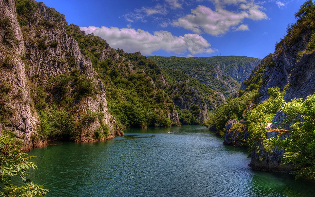 Photos Lake Matka Skopje Macedonia Hdri Nature Mountains - Canyon Matka , HD Wallpaper & Backgrounds