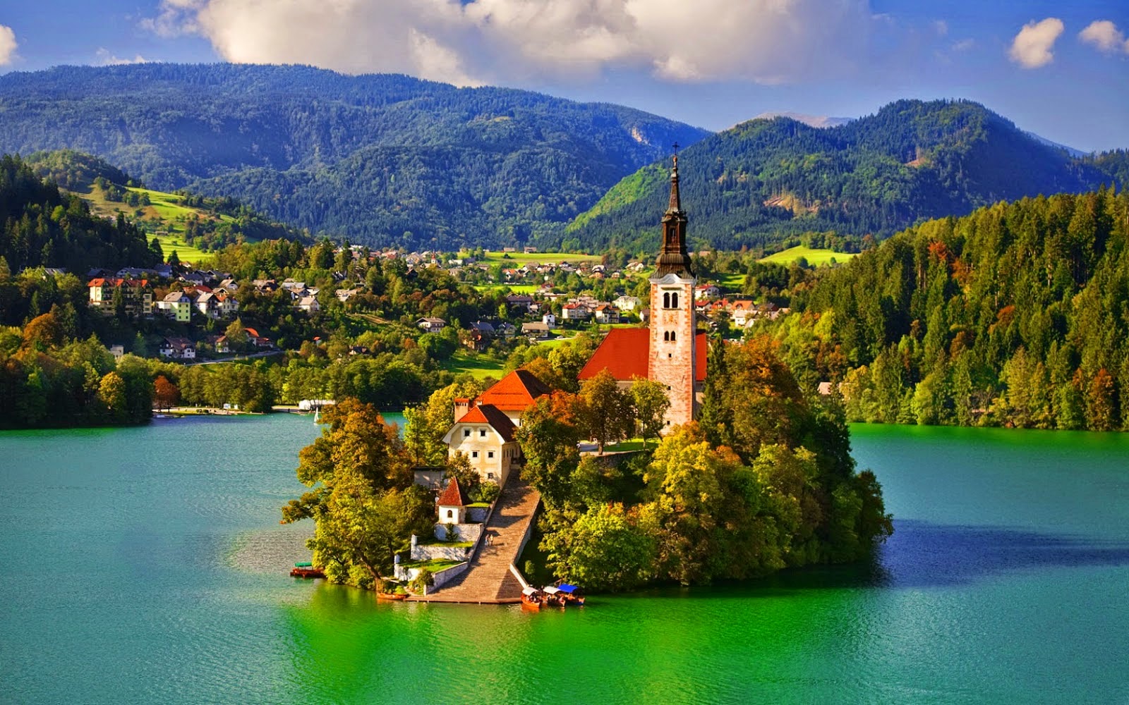 Lake Bled Cool Desktop Wallpaper - Island Church , HD Wallpaper & Backgrounds
