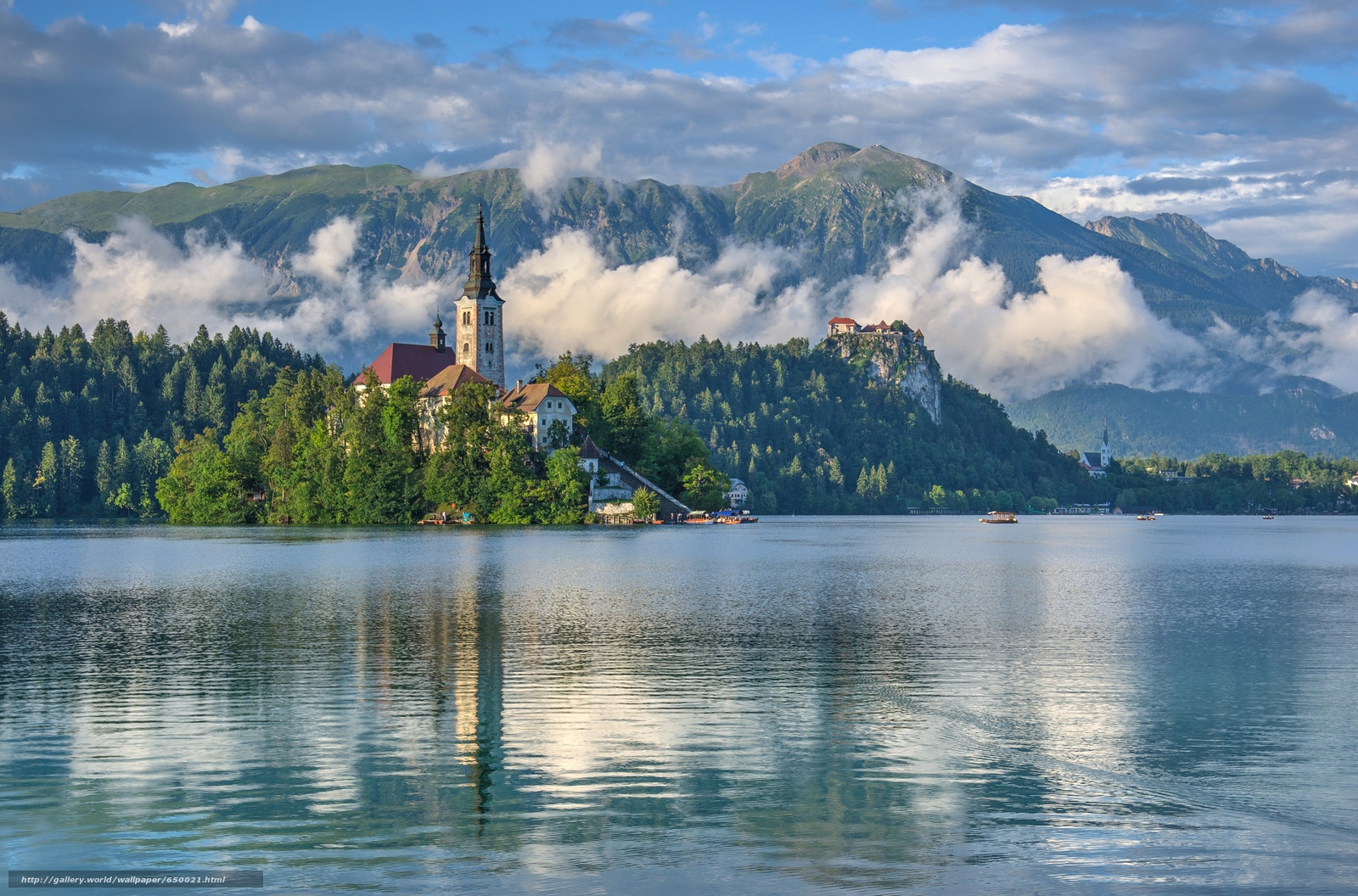 Download Wallpaper Lake Bled, Slovenia, Lake Bled, - Slovenia Scenery , HD Wallpaper & Backgrounds