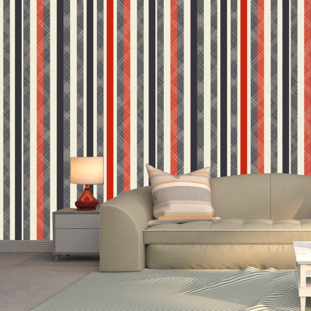 Red And Black Striped Wallpaper - Coffee Table , HD Wallpaper & Backgrounds