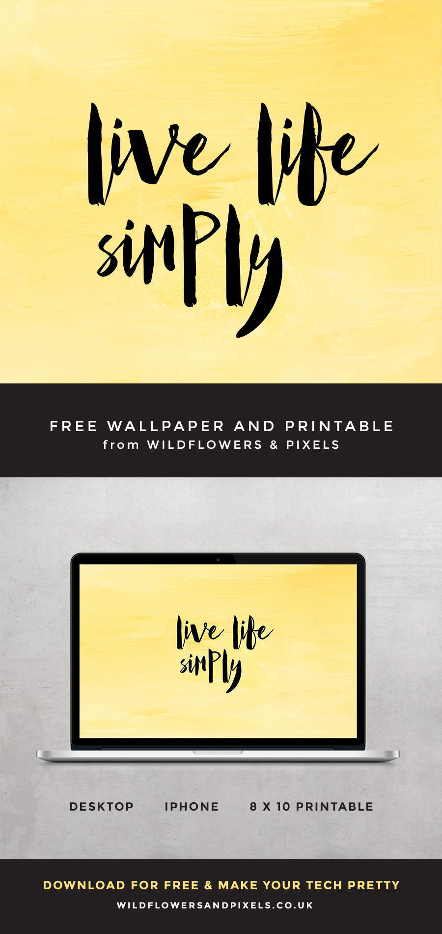 Live Life Simply Free Wallpaper And Printable - Poster , HD Wallpaper & Backgrounds