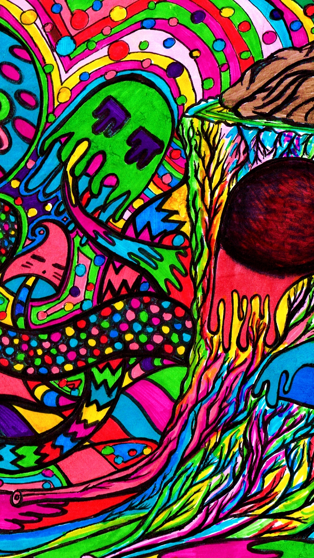 Trippy Weed Hd Wallpaper Android, Amazing Hd Wallpaper - Trippy Home Screen Weed , HD Wallpaper & Backgrounds