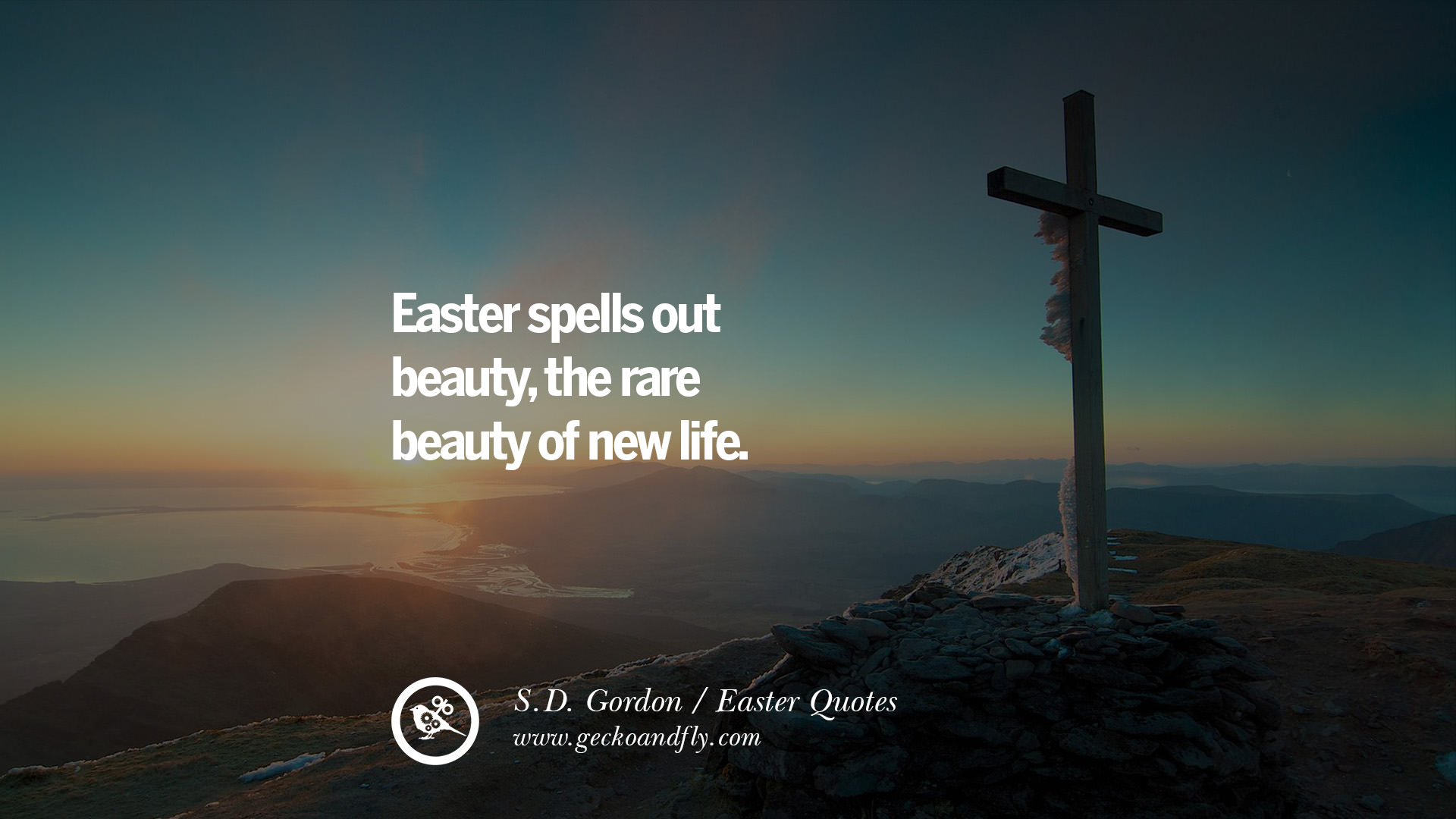 Easter Spells Out Beauty, The Rare Beauty Of New Life - Cross , HD Wallpaper & Backgrounds