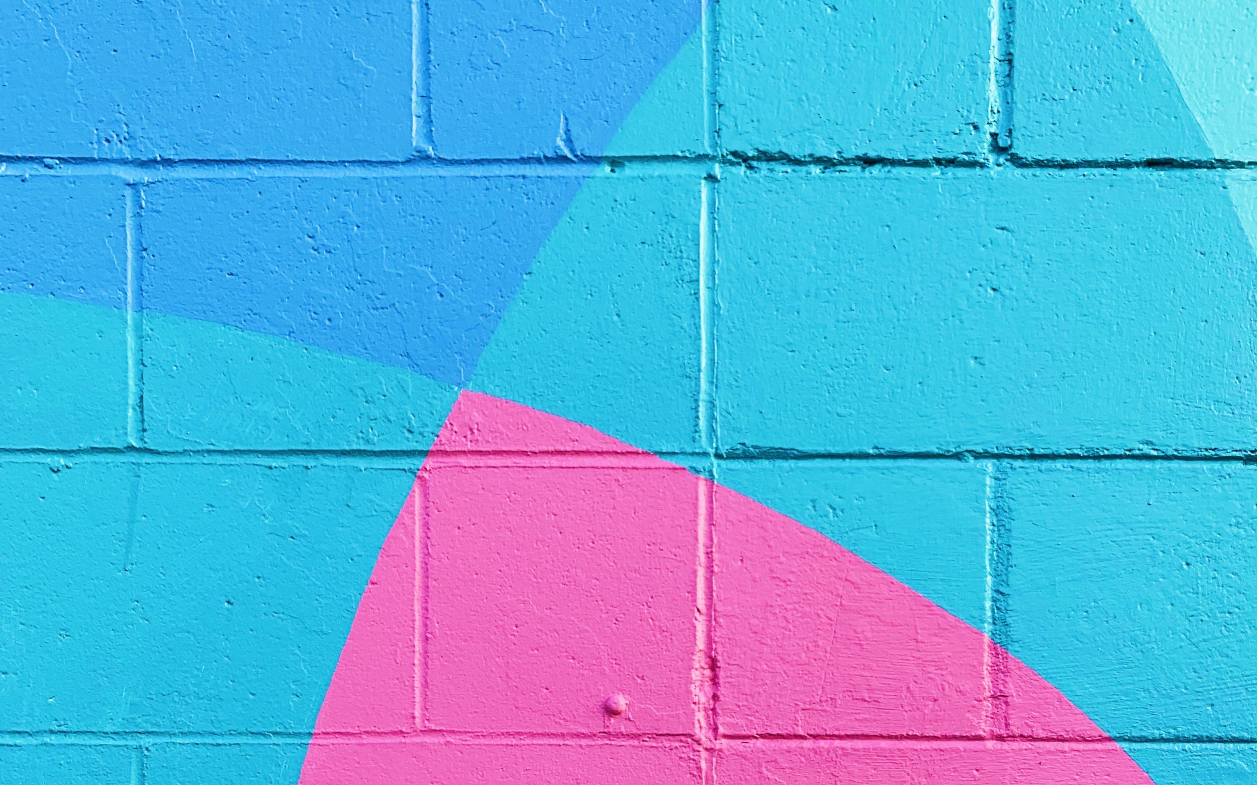 Wallpaper Wall, Paint, Surface, Blue, Pink - Wall Paint Aqua Pink Blue , HD Wallpaper & Backgrounds