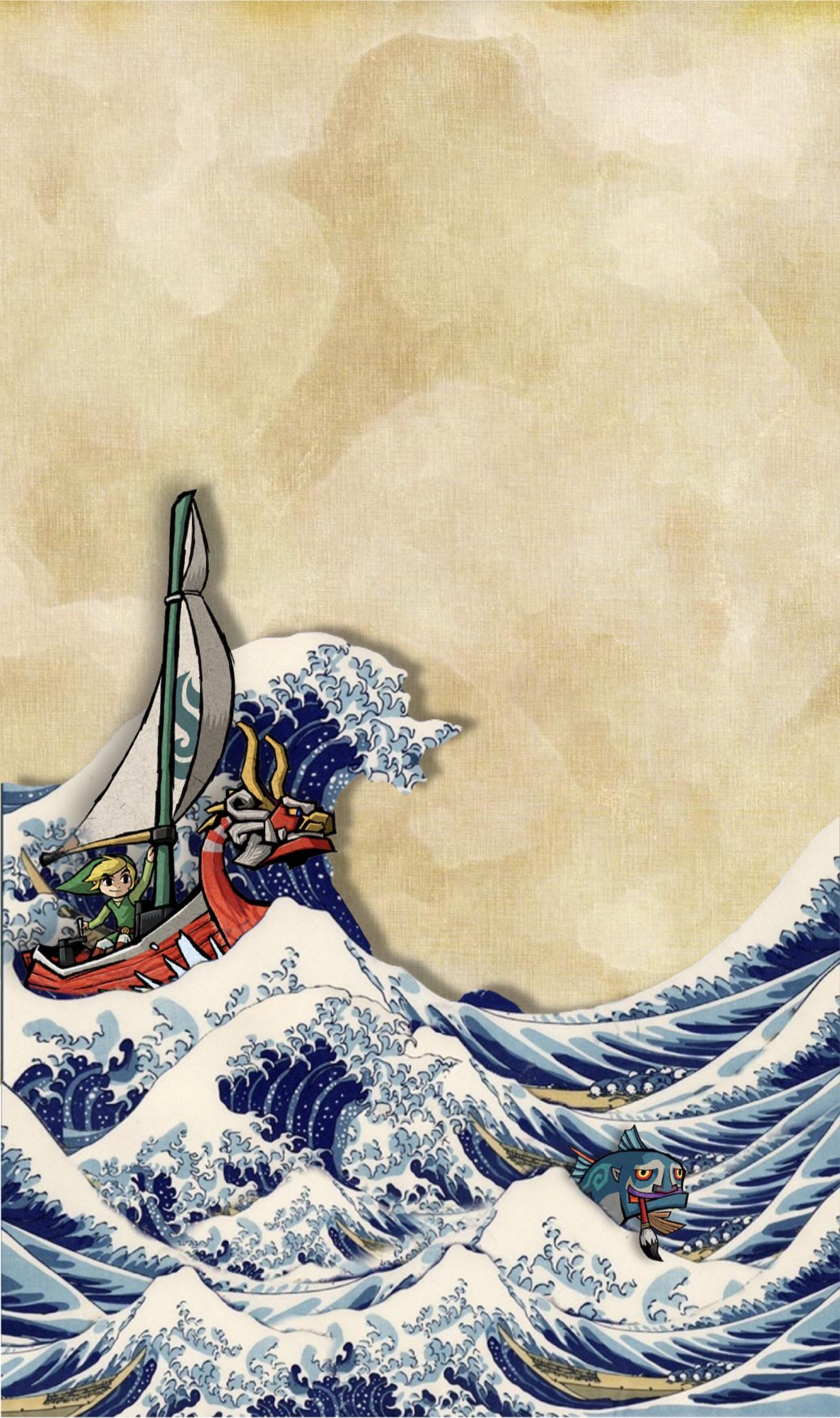 Great Wave Off Kanagawa Iphone , HD Wallpaper & Backgrounds