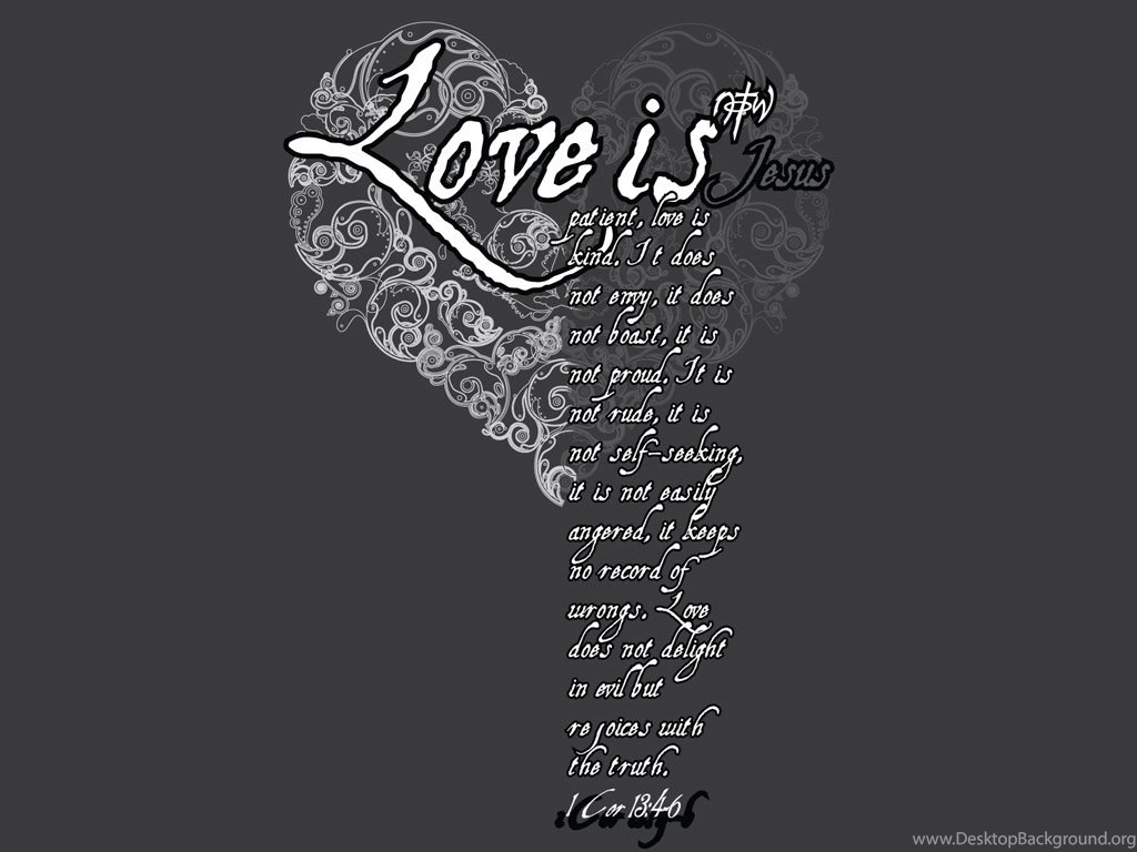 Love Is Wallpapers Christian Wallpapers And Backgrounds - Calligraphy , HD Wallpaper & Backgrounds