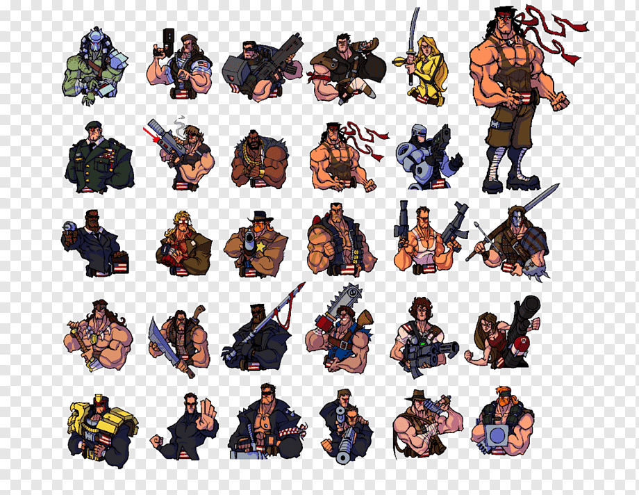 Broforce Character Playstation 4, Rambo, Miscellaneous, - Broforce Characters , HD Wallpaper & Backgrounds