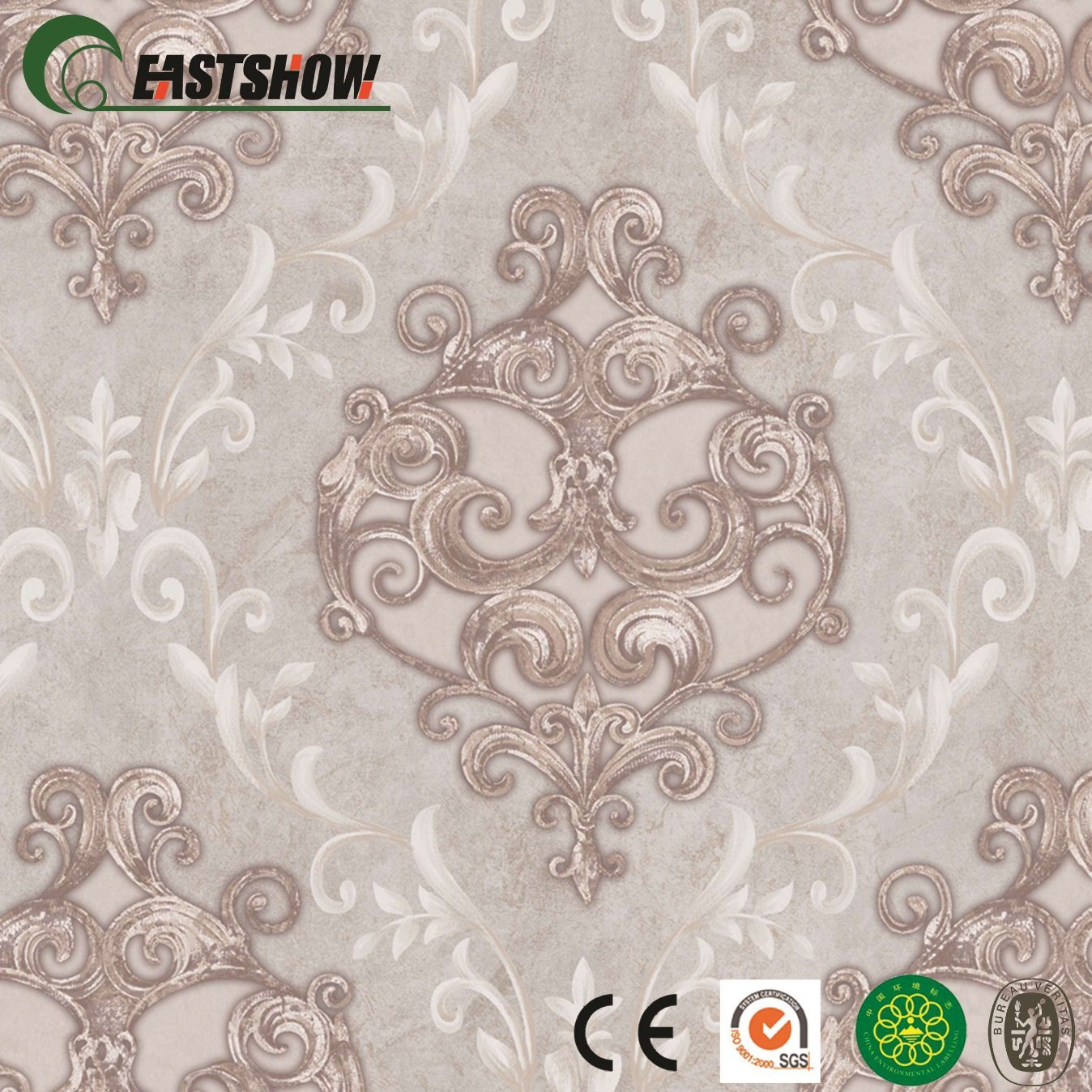 Damascus Pvc Soundproof Vinyl Wall Covering Wallpaper - Iso 9001 , HD Wallpaper & Backgrounds