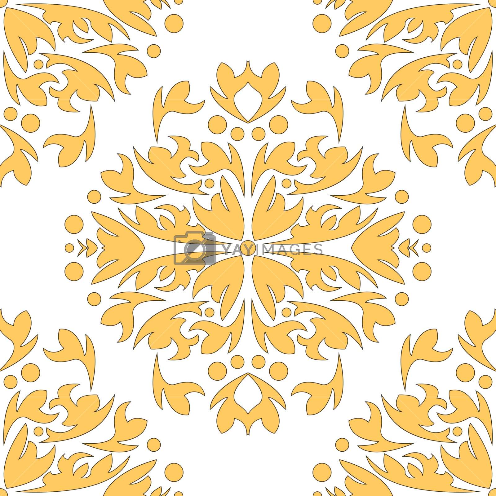 Damascus Seamless Pattern Of Floral Ornament Wallpaper - Motif , HD Wallpaper & Backgrounds