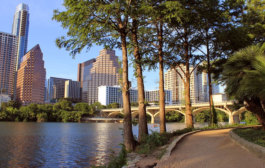 Austin, Texas, Lady Bird Lake, Austin Skyline, Congress - Downtown Austin , HD Wallpaper & Backgrounds
