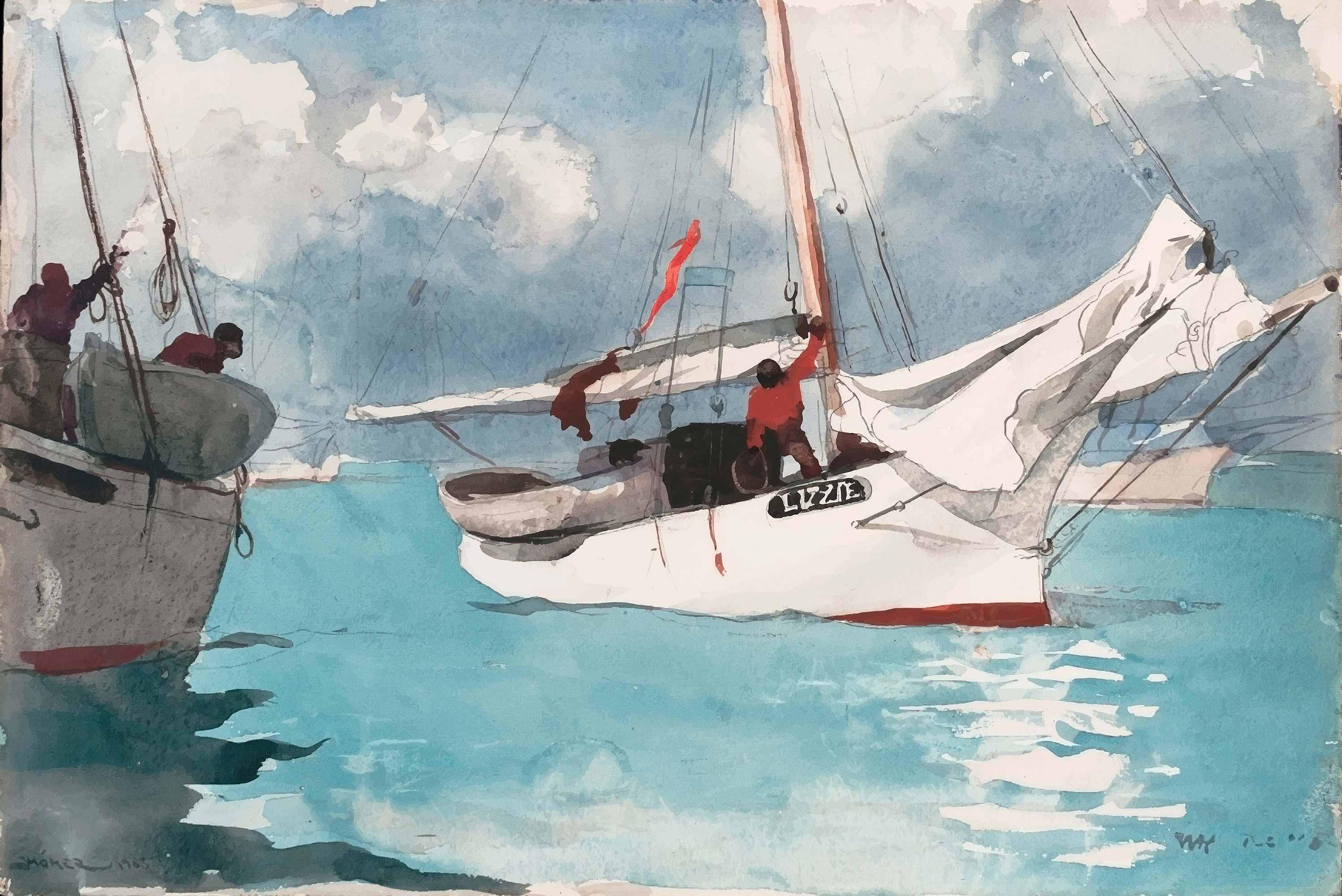 Key West By Gmm - Fishing Boats Key West Winslow Homer , HD Wallpaper & Backgrounds