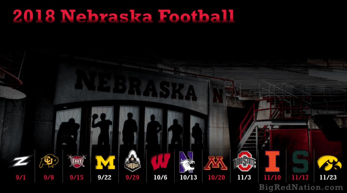 2018 Nebraska Football Desktopphone Wallpaper Download - Nebraska Football 1080p Backgrounds , HD Wallpaper & Backgrounds
