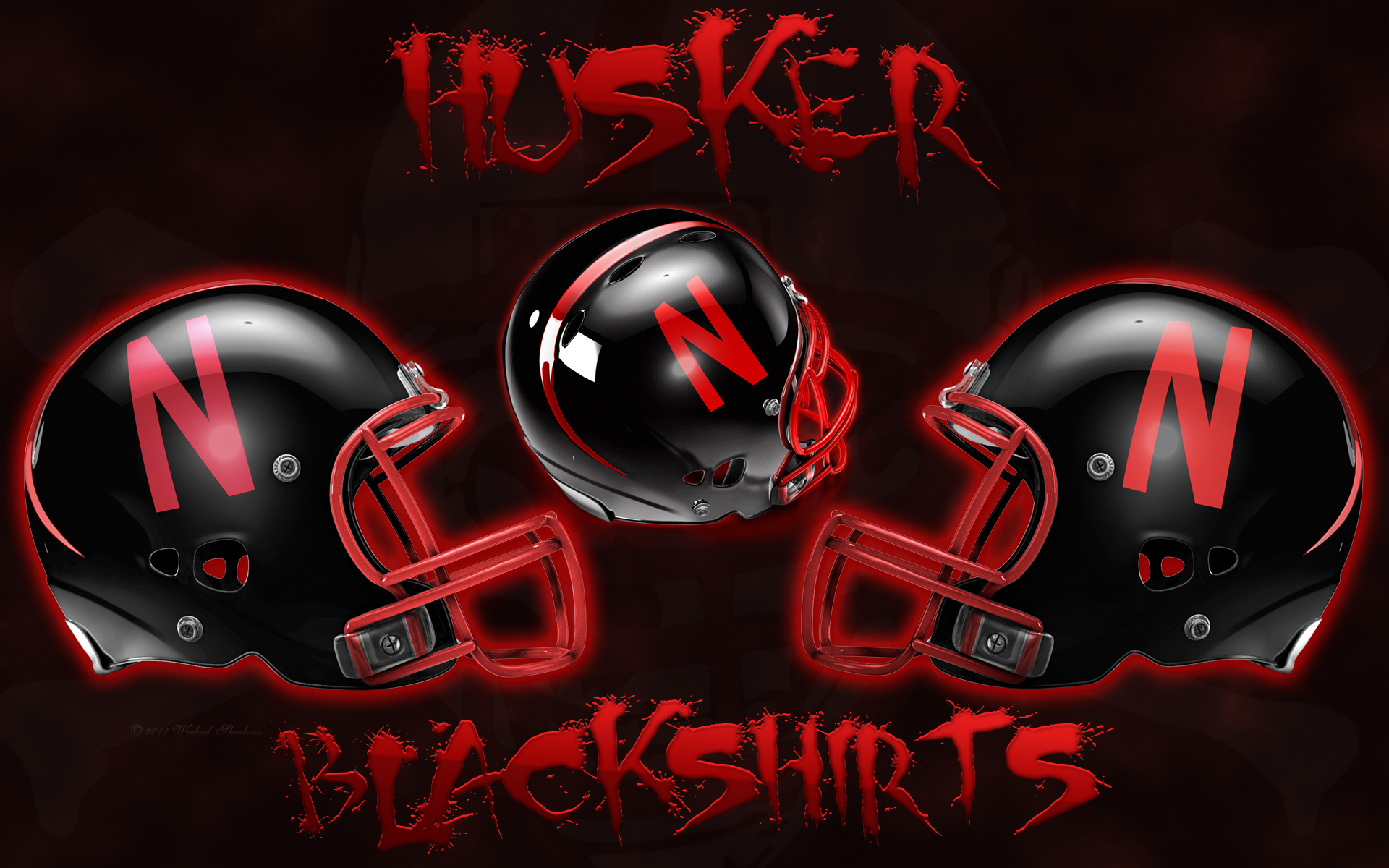 Nebraska Cornhuskers Husker Blackshirts Black Helmets , HD Wallpaper & Backgrounds