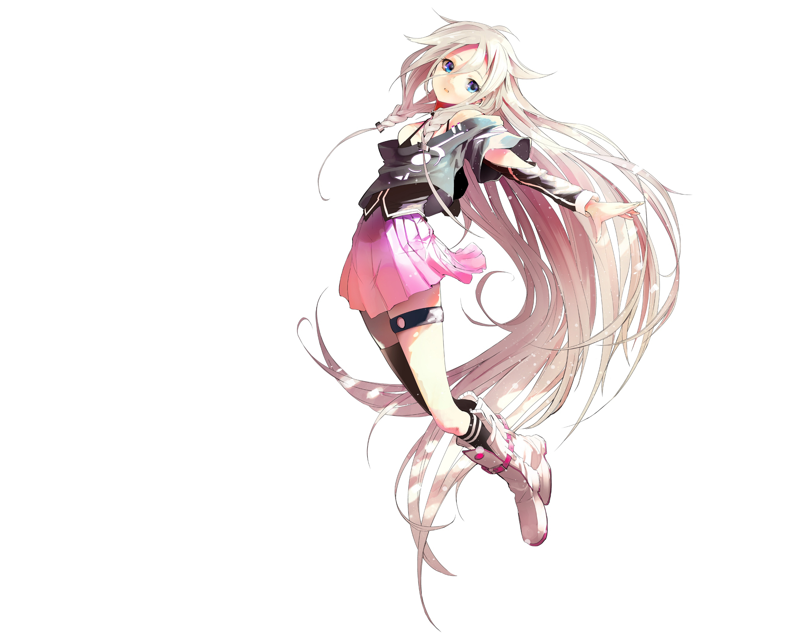 Wallpaper Of Akasaka Aka, Ia, Vocaloid Background & - Characters With Light Pink Hair , HD Wallpaper & Backgrounds