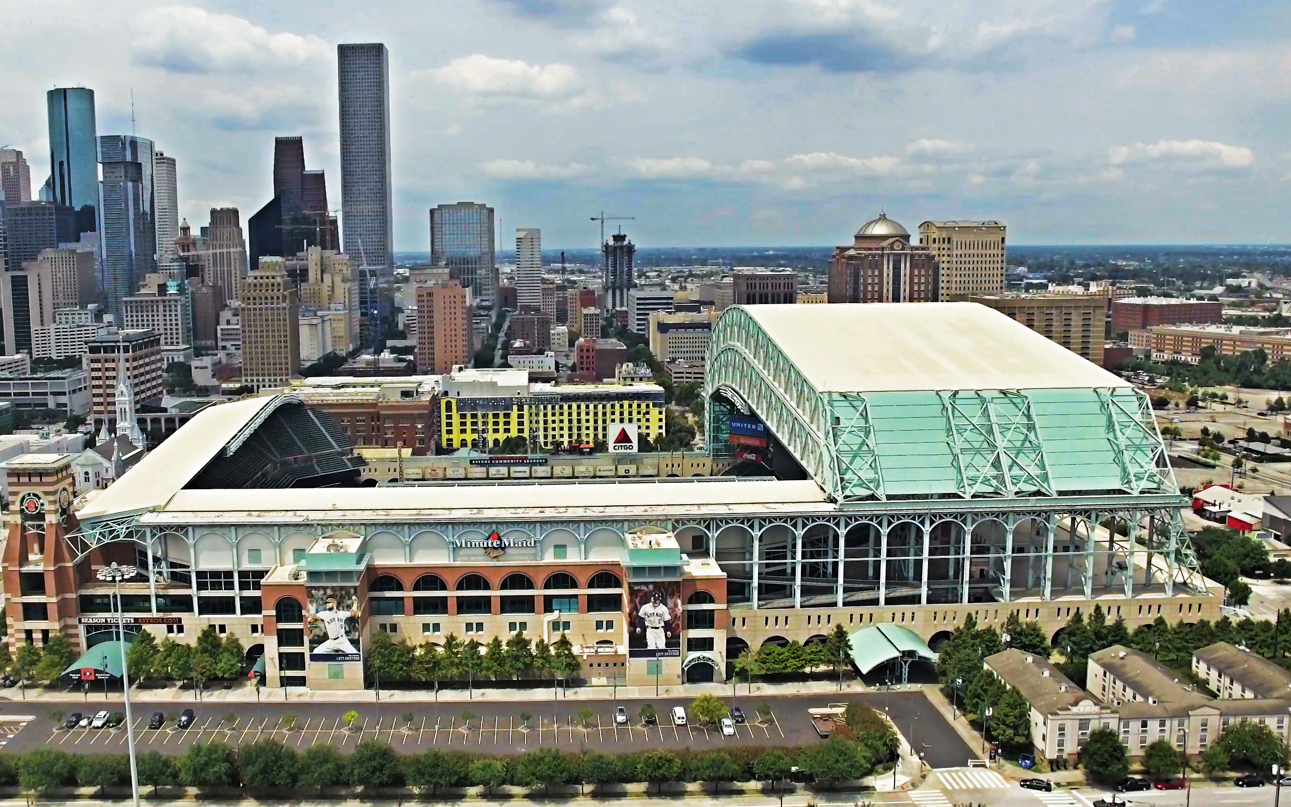 Minute Maid Park, Houston, Texas, Usa, Houston Astros - Commercial Building , HD Wallpaper & Backgrounds