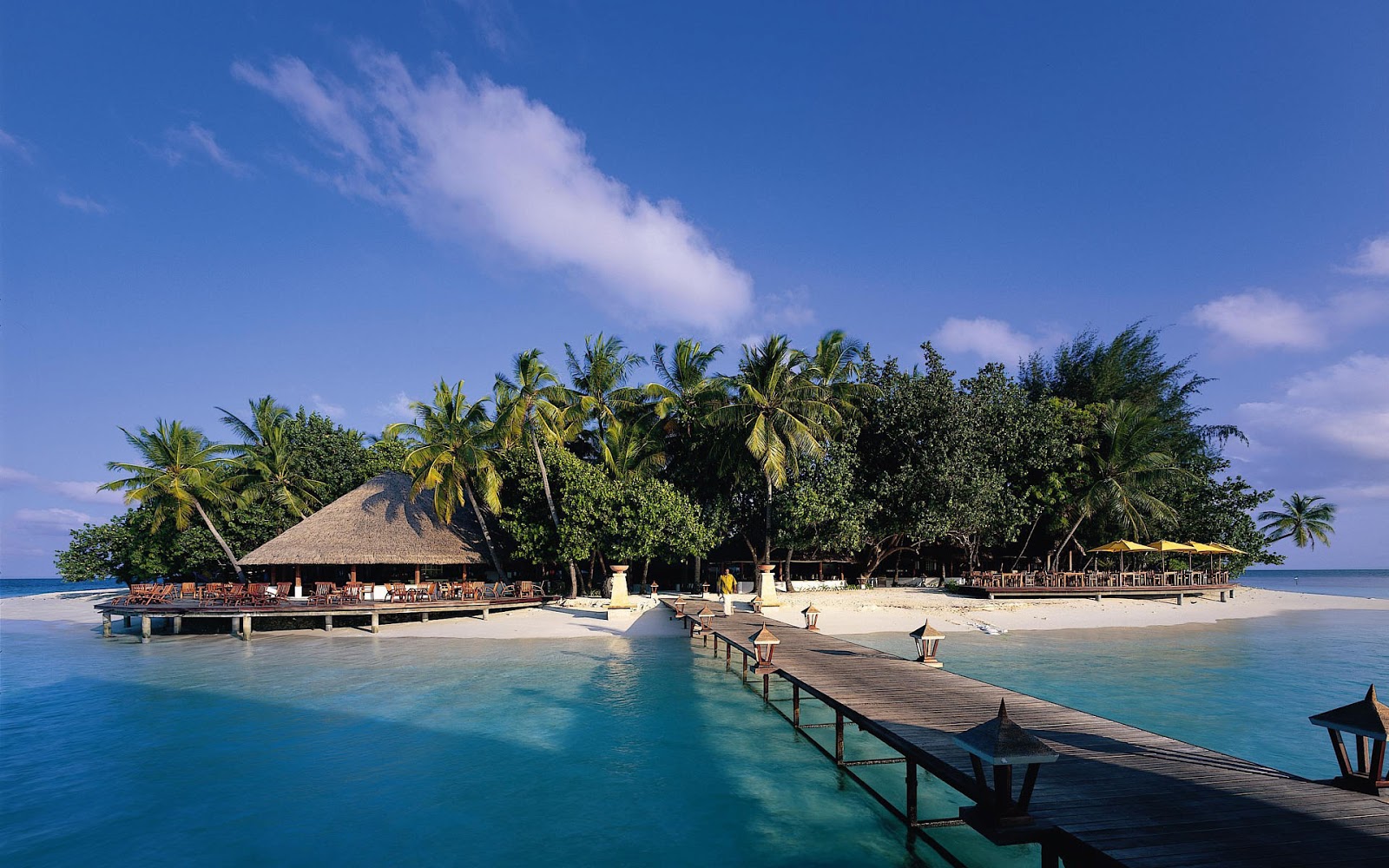 Travel Desktop Wallpaper - Holiday Island Resort And Spa Maldives , HD Wallpaper & Backgrounds