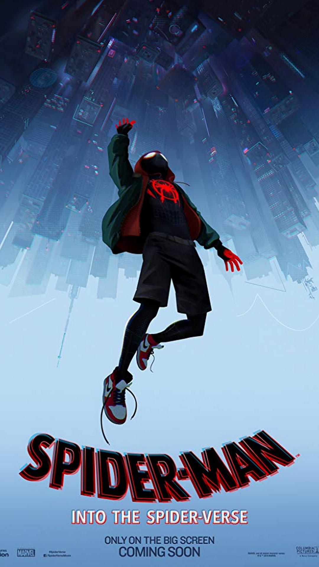 Spider Man Into The Spider Verse Iphone Wallpaper With - Spider Man Into The Spider Verse Poster , HD Wallpaper & Backgrounds