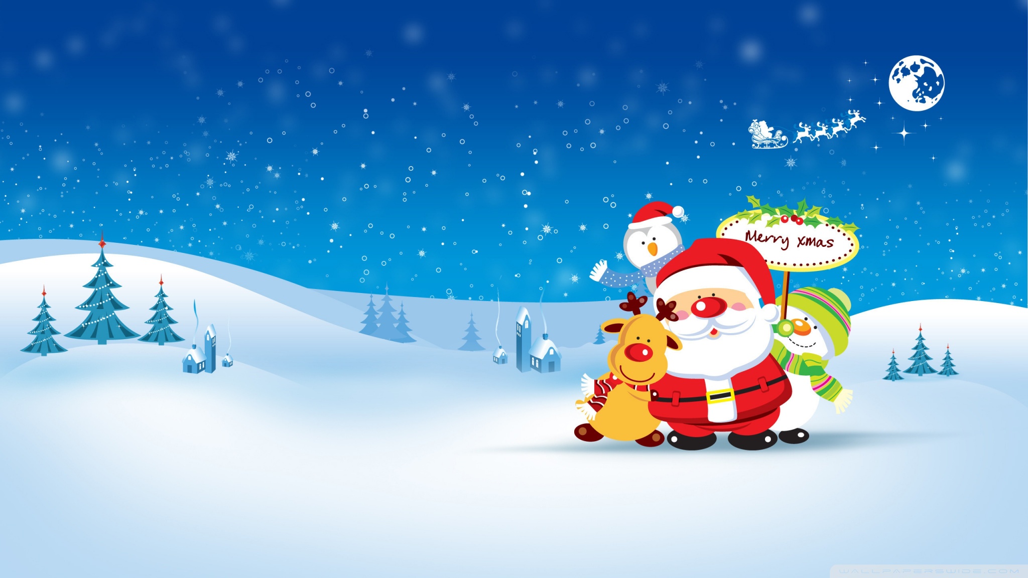 Merry Christmas Hd , HD Wallpaper & Backgrounds
