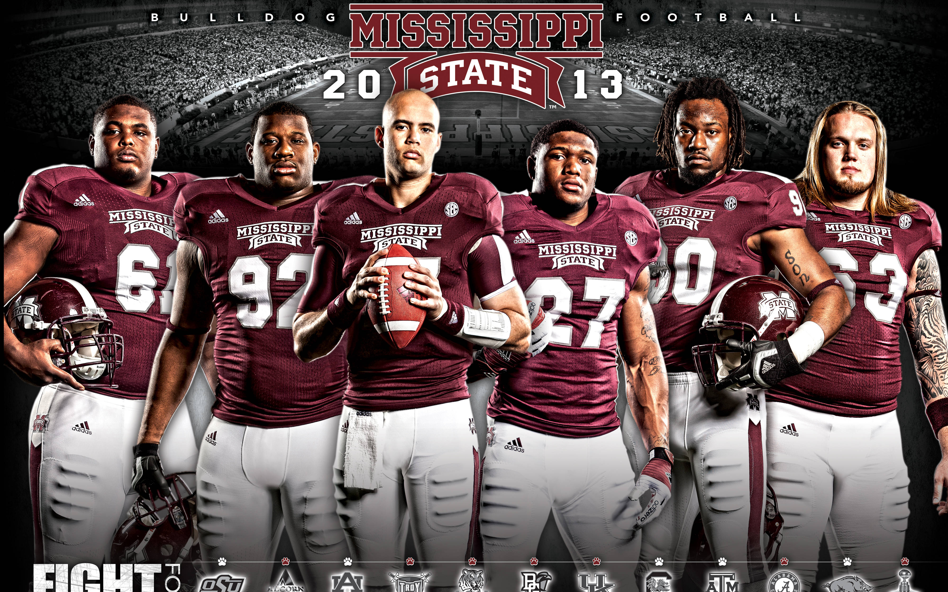 Football Reveals 2013 Schedule Poster & Schedule Cards - Mississippi State Football Wallpaper 2018 , HD Wallpaper & Backgrounds