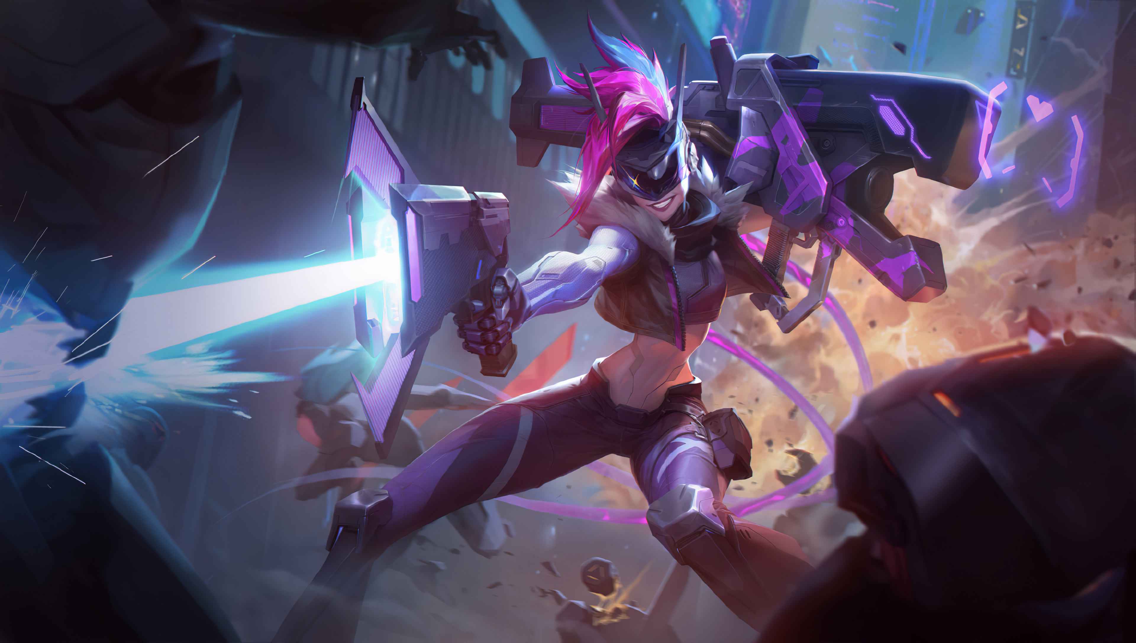 Shoot Them Art - Jinx Proyecto Splash Art , HD Wallpaper & Backgrounds