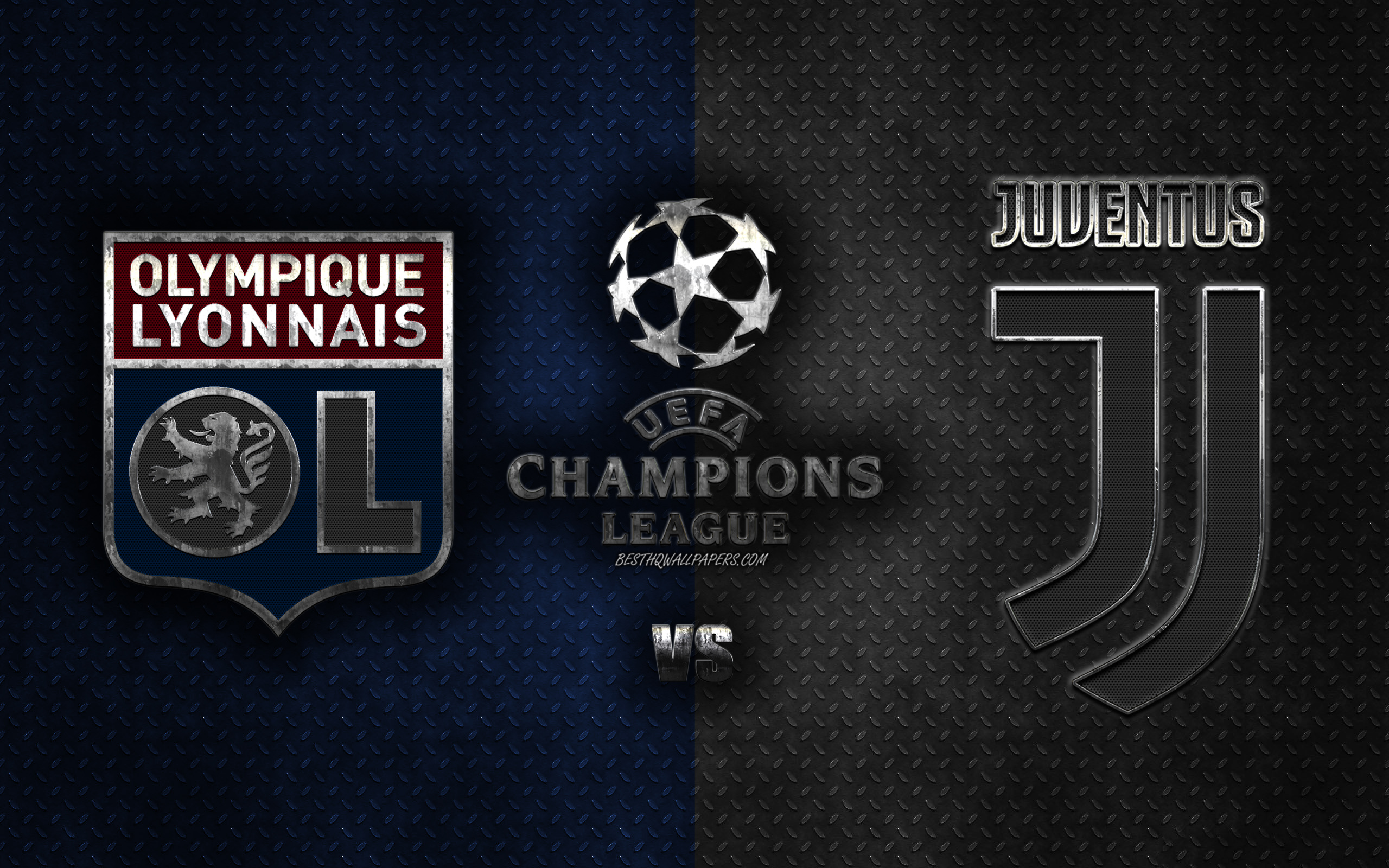 Olympique Lyonnais Vs Juventus Fc, Uefa Champions League, - Juventus Vs Olympic De Lyon , HD Wallpaper & Backgrounds