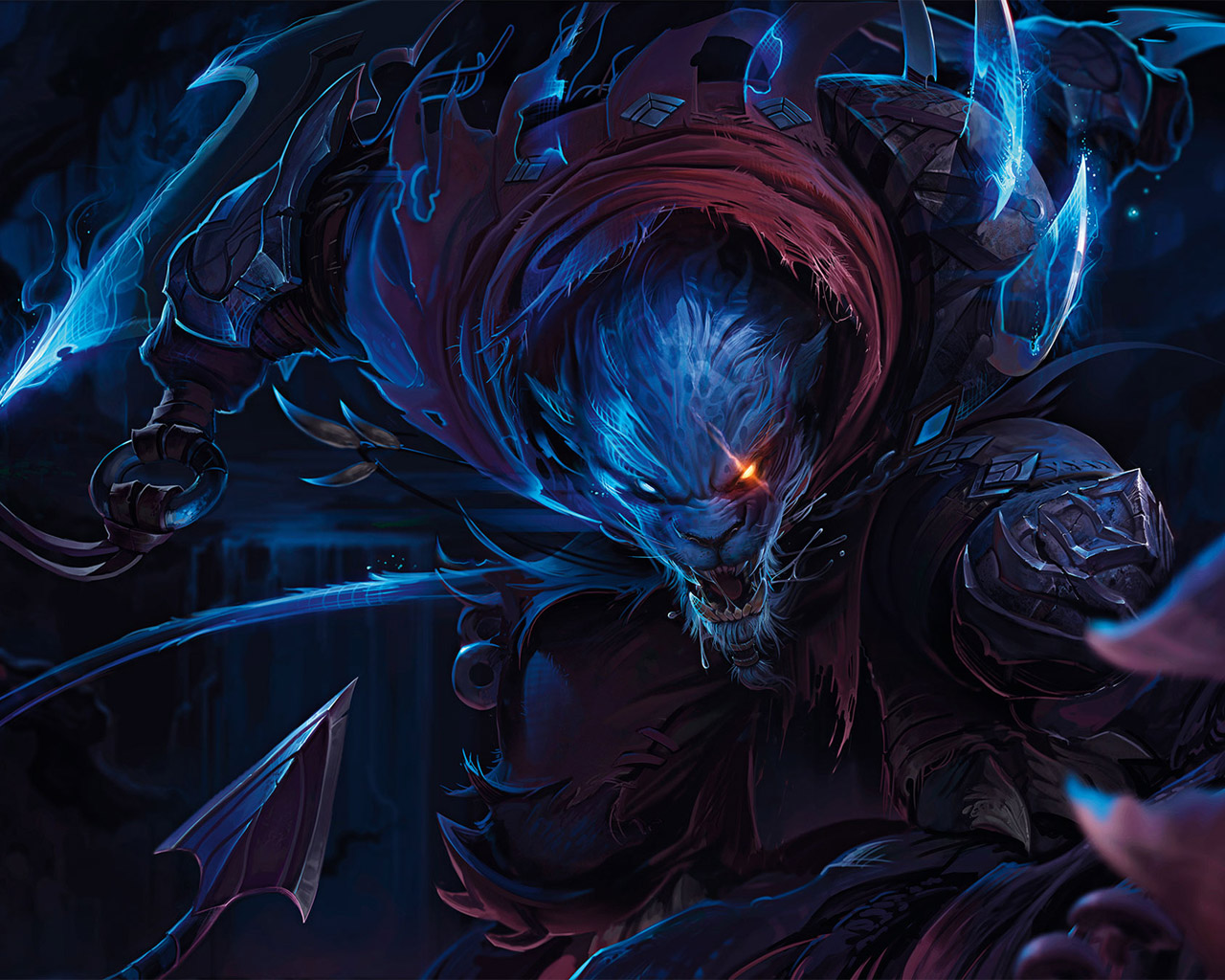 Free League Of Legends Wallpaper In - Night Hunter Rengar , HD Wallpaper & Backgrounds